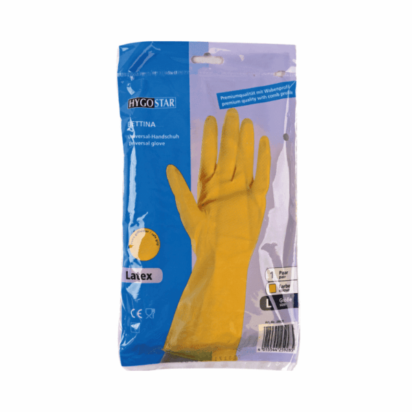 Gummihandschuhe Gelb (1 Paar)