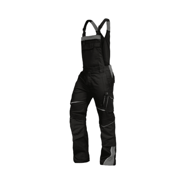 Latzhose schwarz/grau Gr. 54