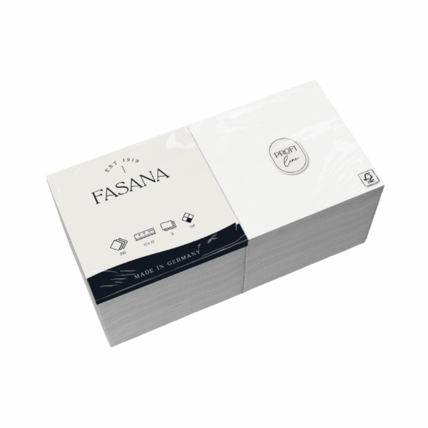 Fasana Servietten 3-lagig 33x33cm 1/4 falz versch. Farben 1.000St.