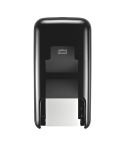 Tork Toilettenpapierspender OptiServe Doppelrollenspender für Hülsenloses Toilettenpapier, Schwarz, T7 Kompatibilität