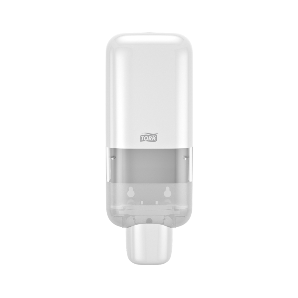 Tork Seifenspender/Desinfektionsspender Weiß, S4 Kompatibilität, geeignet für Flüssigseife, Schaum und Gel, Elevation Design, 564500