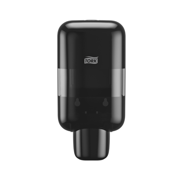 Tork Mini Spender für Seifen und Händedesinfektionsmittel Schwarz S5, geeignet für Schaumseife, Flüssigseife, Gel und Lotion, Elevation Design, 565208