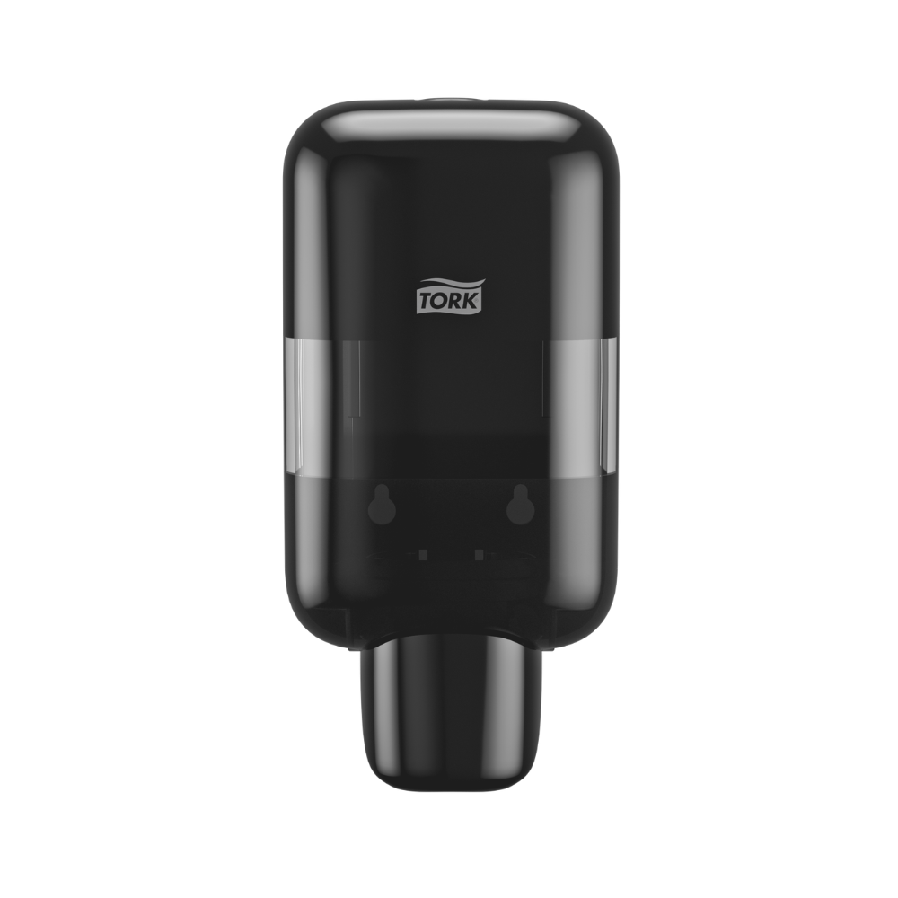 Tork Mini Spender für Seifen und Händedesinfektionsmittel Schwarz S5, geeignet für Schaumseife, Flüssigseife, Gel und Lotion, Elevation Design, 565208