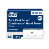 Tork Papierhandtücher H5 Weiß, PeakServe Endlospapier, Universal-Qualität, komprimiert, 12 × 410 Tücher, H5 Kompatibilität,100585