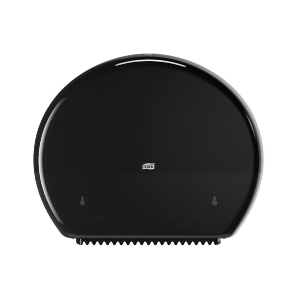 Tork Spender Jumbo Toilettenpapierspender Schwarz, Hohe Kapazität, Elevation Linie, T1 Kompatibilität, 554008