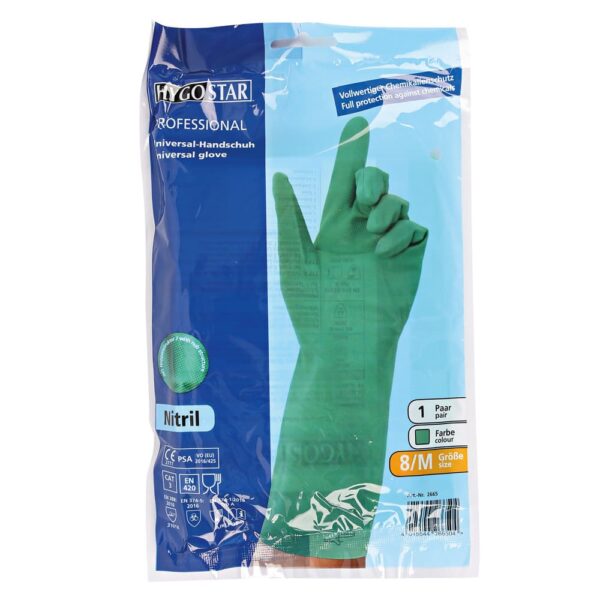 Gummihandschuhe Nitril grün (1 Paar)