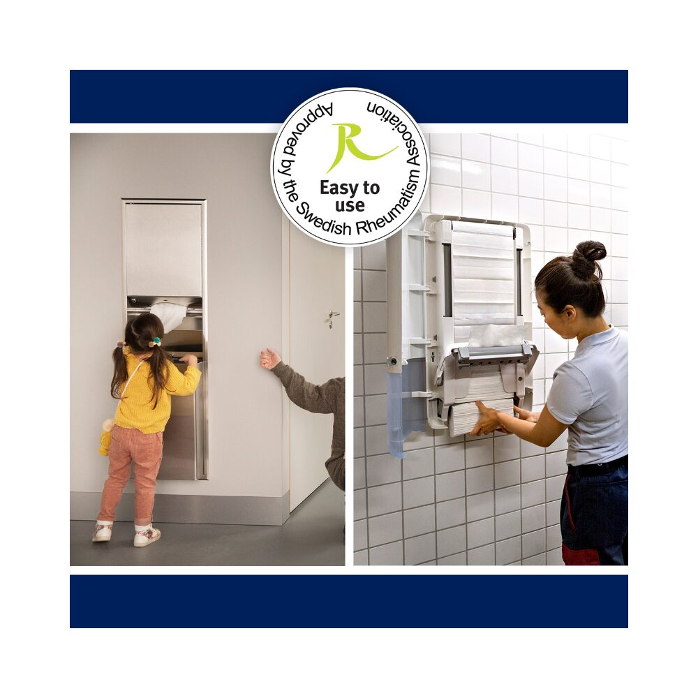 Tork Papierhandtuchspender PeakServe Mini-Spender für Endlos Papierhandtücher, Schwarz, Hohe Kapazität, Elevation-Design, H5 Kompatibilität, 552558 – Bild 6
