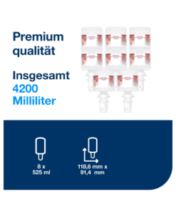 Alternative view of Tork Toilettensitzreiniger mini, werkseitig versiegelter Flakon, Oberflächenreiniger für Toilettensitze, 8 x 525 ml, S5 Kompatibilität, 425302