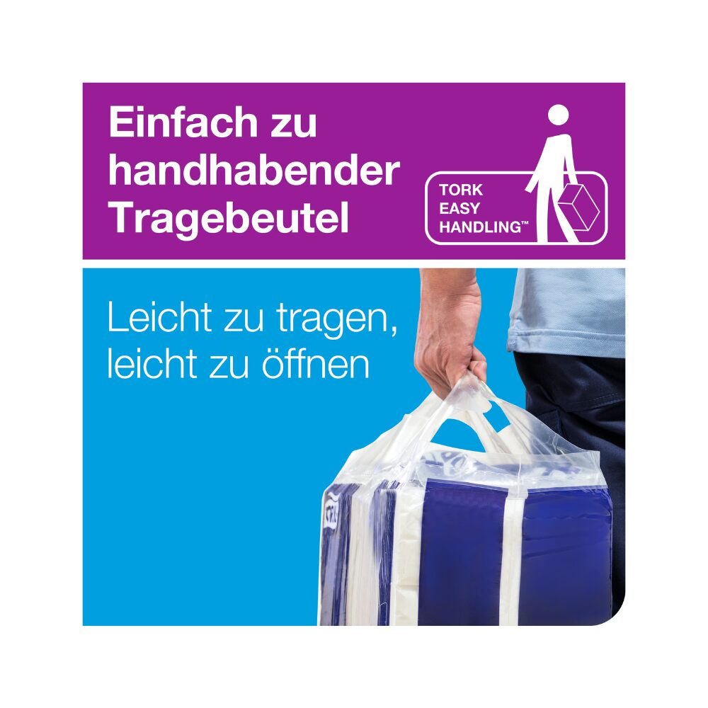 Tork Xpress Papierhandtücher, weiche Multifold-Handtücher Weiß , Advanced-Qualität, 2-lagig, Z-Falz, saugfähig, 21 × 180 Tücher, H2 Kompatibilität, 120398 – Bild 5