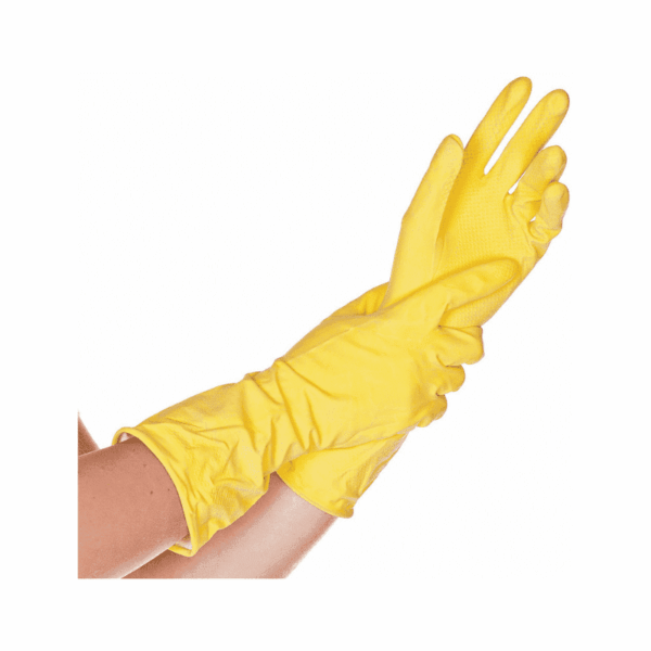 Alternative view of Gummihandschuhe Gelb (1 Paar)
