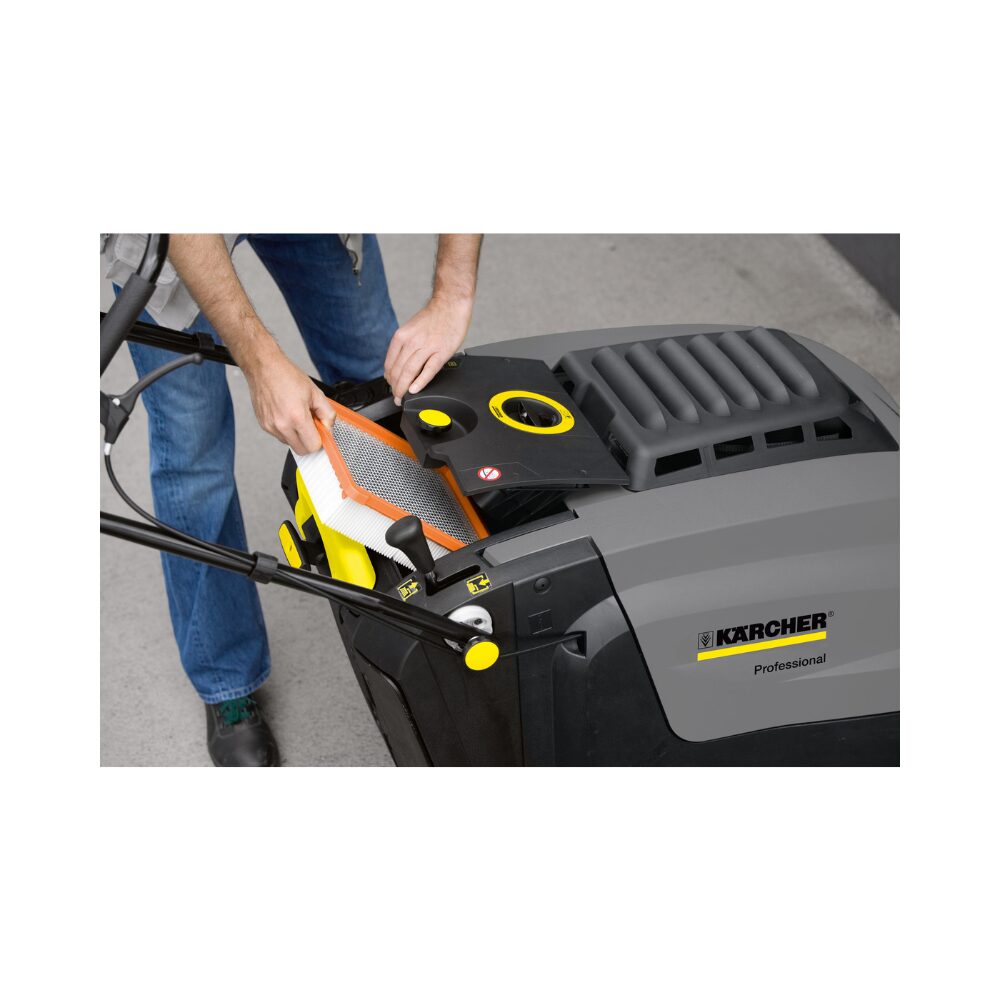 Kärcher Kehrsaugmaschine KM 75/40 W BP Pack Kehrmaschine handgeführt Bodenreinigungsmaschine – Bild 3