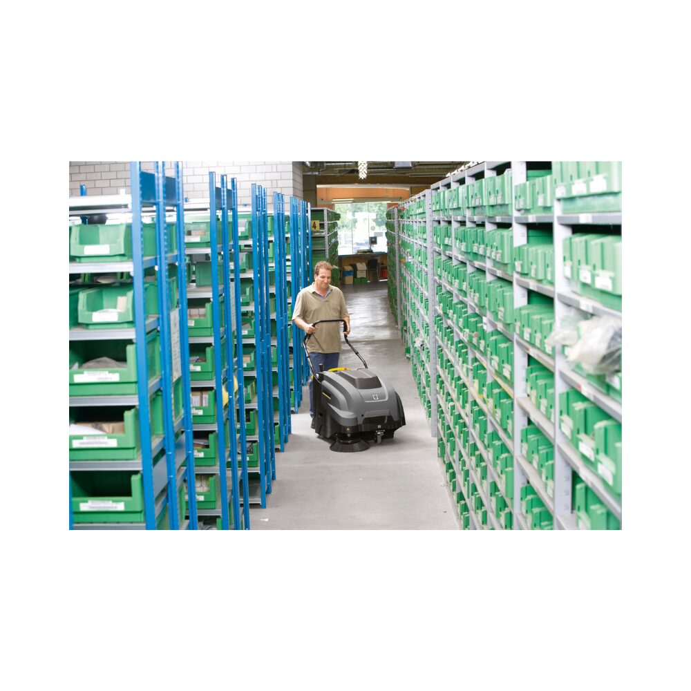 Kärcher Kehrsaugmaschine KM 75/40 W BP Pack Kehrmaschine handgeführt Bodenreinigungsmaschine – Bild 2