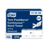 Tork PeakServe Papierhandtücher Weiß, Endlos Handtuchpapier, Advanced-Qualität, Falthandtücher komprimiert, 1-lagig, 12 × 270 Tücher, H5 Kompatibilität, 100589