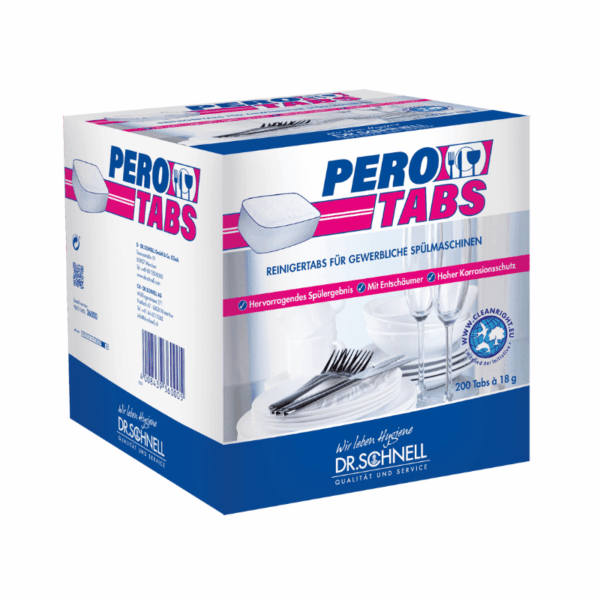 Dr.Schnell Pero-Tabs - Reiniger Tabs für gewerbliche Spülmaschinen (200 Tabs)