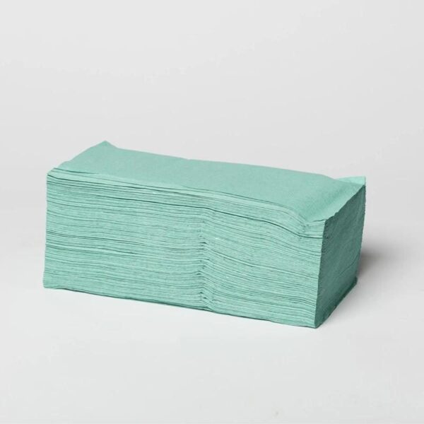 Papierhandtücher grün-Handtuchpapier-25x23cm-recycelt