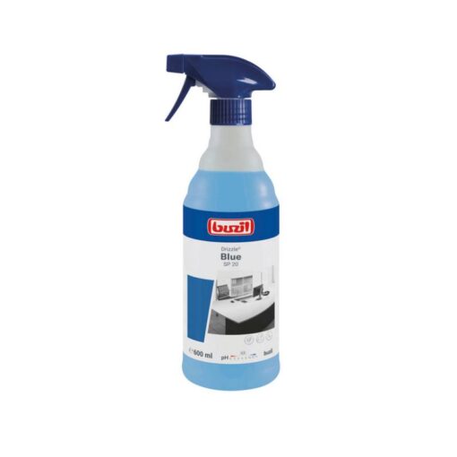 Buzil SP 20 Drizzle Blue 12x600ml, Gebrauchsfertiger Oberflächenunterhaltsreiniger