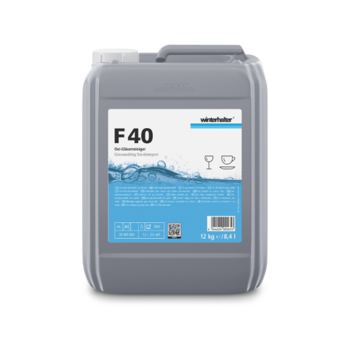 Winterhalter F 40 Gläserreiniger mit Oxikraft, 12kg für gewerbliche Gläserspülmaschinen