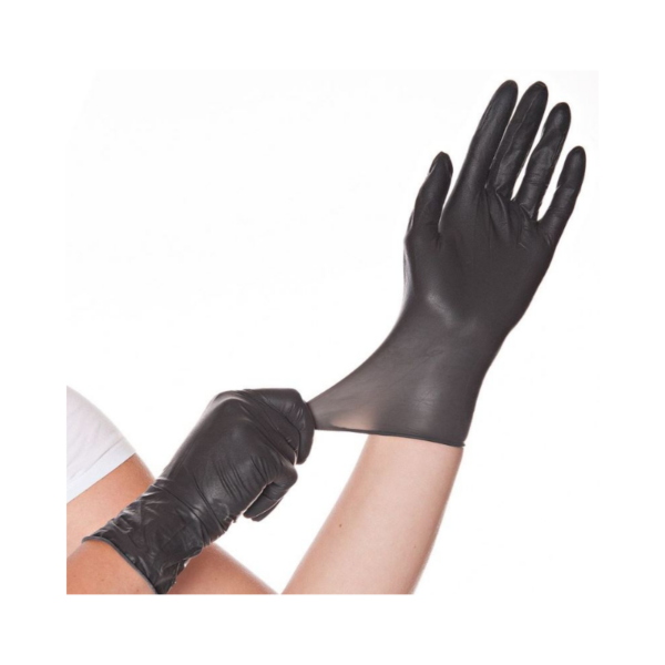 Einmalhandschuhe Vinyl schwarz ungepudert 10 Packungen à Karton, 100 Stück à Packung