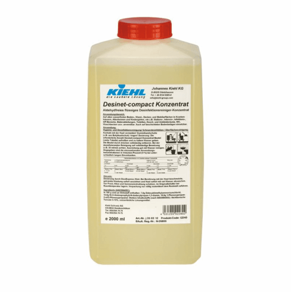 Kiehl Desinet-compact Konzentrat Desinfektionsreiniger 3x2l