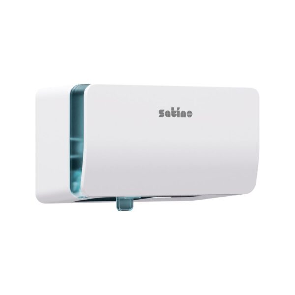 Wepa Satino Doppelrollen Toilettenpapierspender, Papierspender WC, Klopapierspender für kleine Rollen | MT1 Kompatibilität