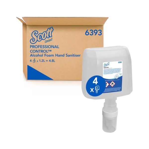 Alternative view of Kimberly-Clark Scott Control Handdesinfektionsschaum 4x1,2l