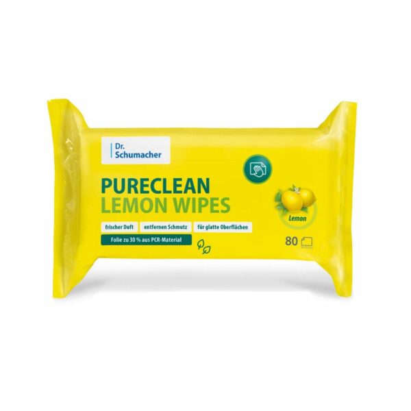 Dr Schumacher Feuchttücher PURECLEAN LEMON WIPES Reinigungstücher Allzwecktücher