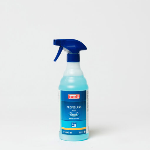 Buzil G 522 Profiglass 12x600 ml Gebrauchsfertiger Oberflächenunterhaltsreiniger für Glasfächen