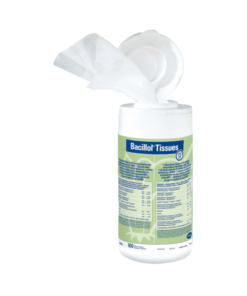 Bode Bacillol Tissues Alkoholische Schnell-Desinfektionstücher Spenderdose 12x100 Tücher