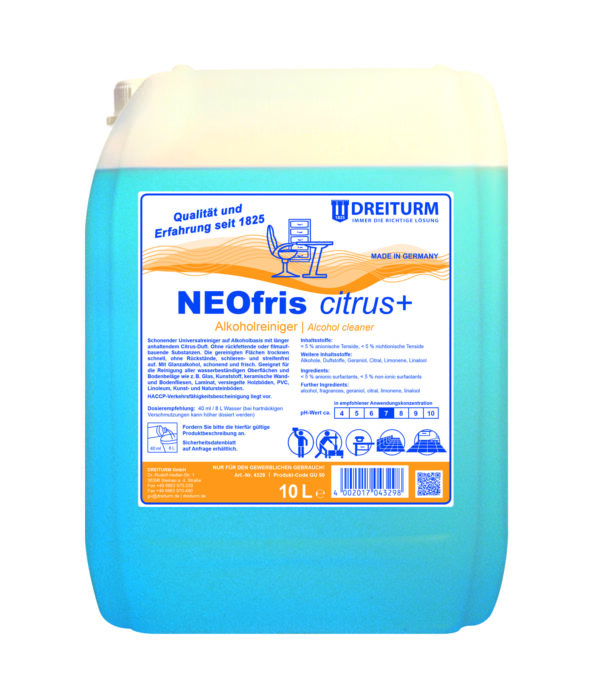 Dreiturm NEOfris citrus + Alkoholreiniger 10 Liter