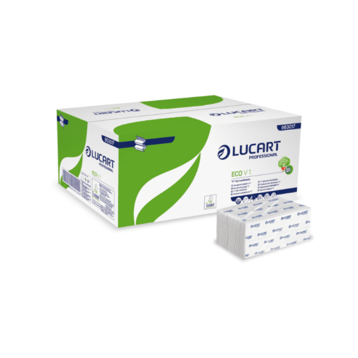 Lucart Papierhandtücher M-Falz 22,5x24cm, 2-lg weiß, RC, 3000Stück