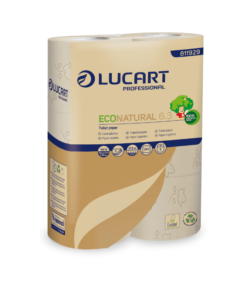 Lucart Toilettenpapier EcoNatural 6.3, 3-lagig, VE 30 Rollen