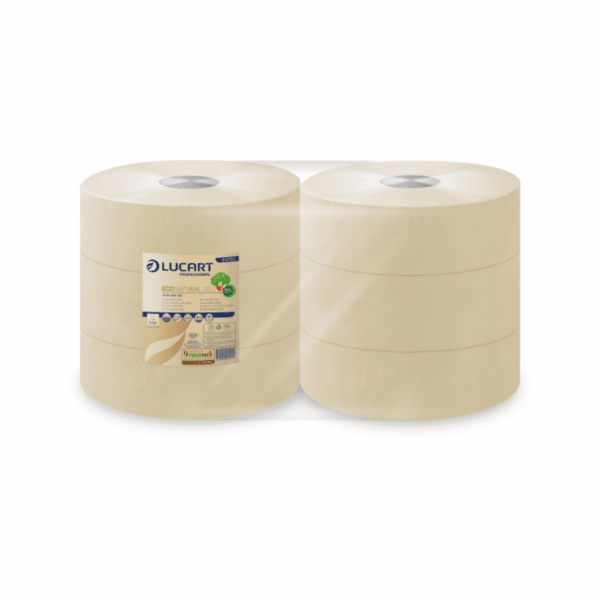 Lucart Toilettenpapier Maxi Rollen EcoNatural, 2-lagig, 350 m, VE 6 Rollen